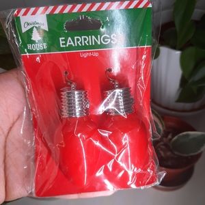 Red Christmas Lights Earrings